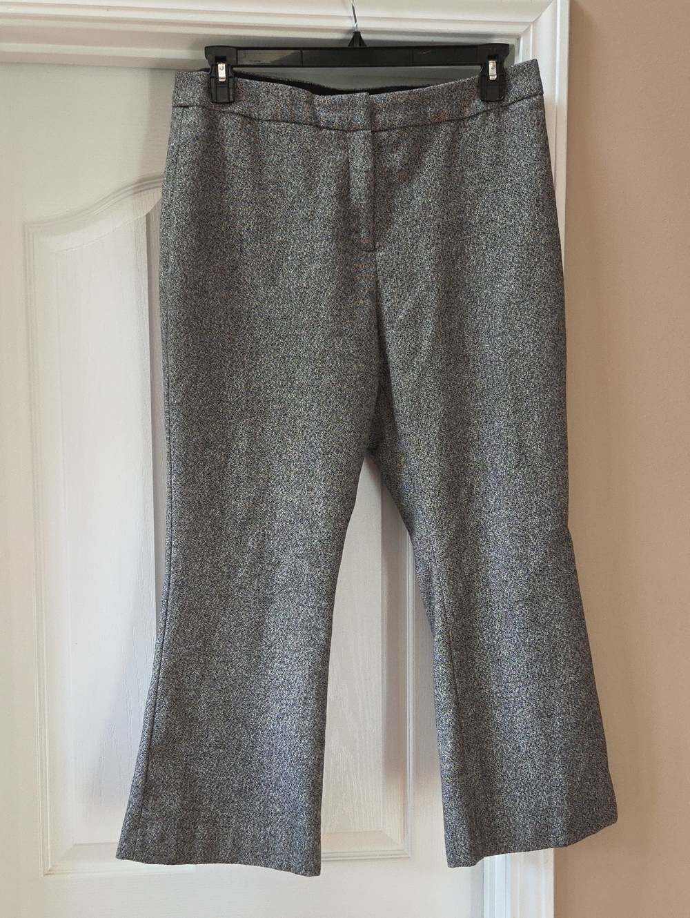 H&M Gray Speckled Wide-Leg Trousers